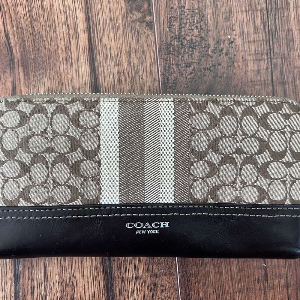 Coach Brown and Black Wallet